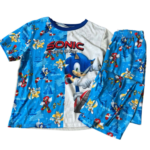 Sonic the Hedgehog Boys Pajama Set Size 10