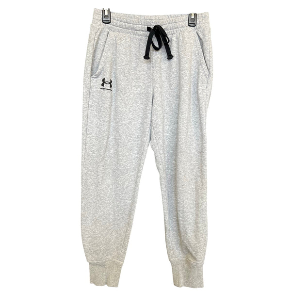 Under Armour Light Gray Loose Fit Fleece Joggers Medium