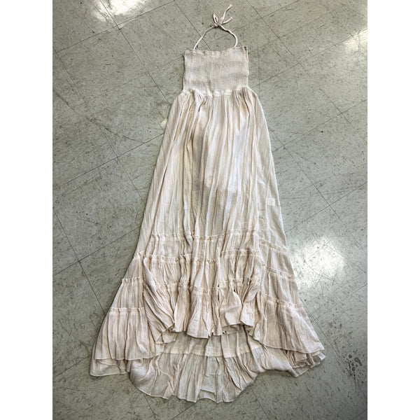 NWT R. Vivimos Cream Boho Maxi Dress Small