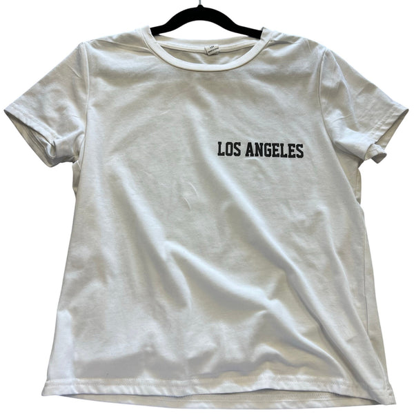Los Angeles Black + White Star Back Graphic Tee Size Youth 12