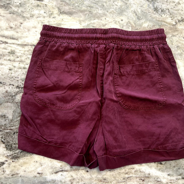 Universal Thread Cuffed Cotton Maroon Shorts XS
