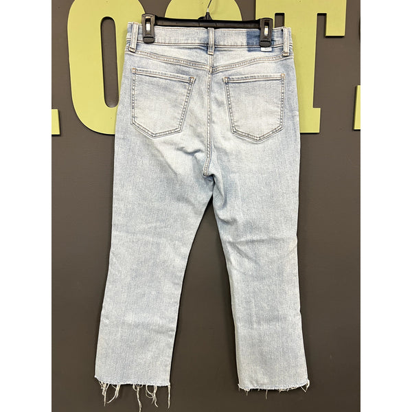 Daze Denim Cropped Light Wash Kick Flares Size 29