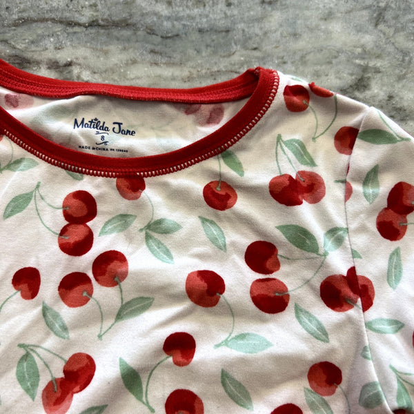 Matilda Jane Bamboo Cherry Pajama Set Size 8