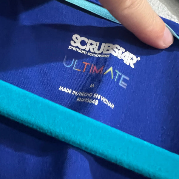 Scrubstar Ultimate Royal Blue Scrub Top Medium
