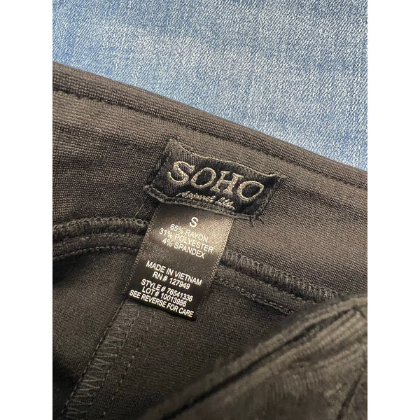 Soho Straight Leg Black Dress Pants Size Small