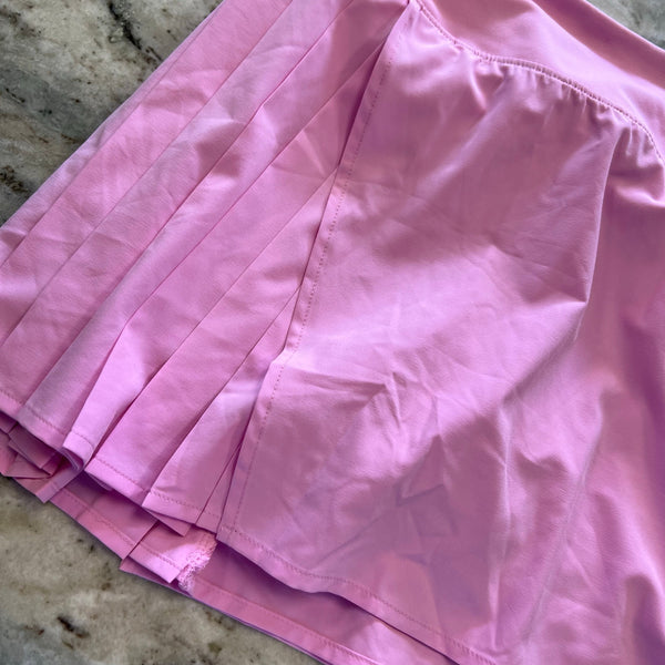 NWT 90 Degree by Reflex Mauve Pleated Athletic Skort Size XS