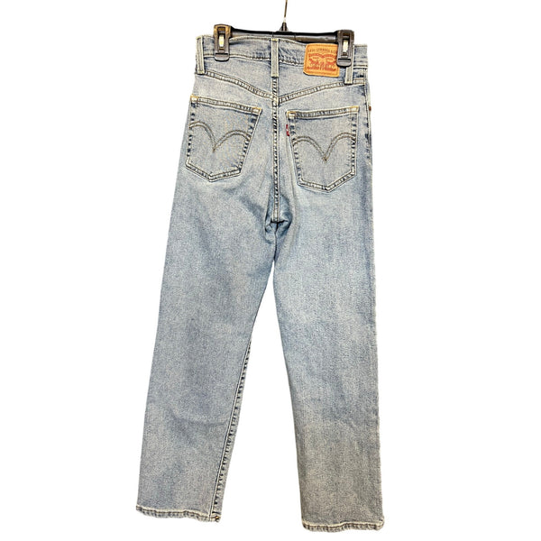 Levi's Light Wash Ribcage Straight Leg Jeans Size 25