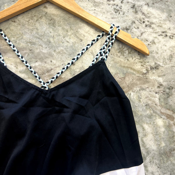 Jessica Simpson Mint Color Block Braided Tank Top Size Medium