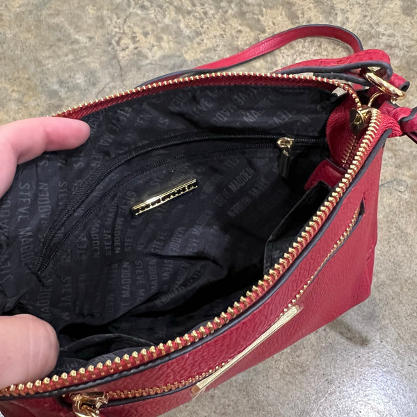 NWOT Steve Madden Red Crossbody Bag Purse