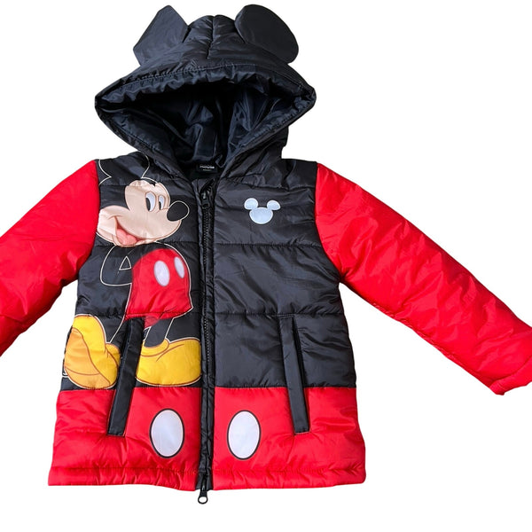 Disney Mickey Mouse Toddler Puff Coat Size 4T