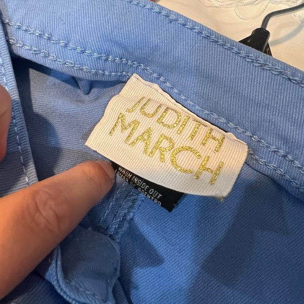 Judith March Sequin Star Print Patch Flare Jeans Size XL