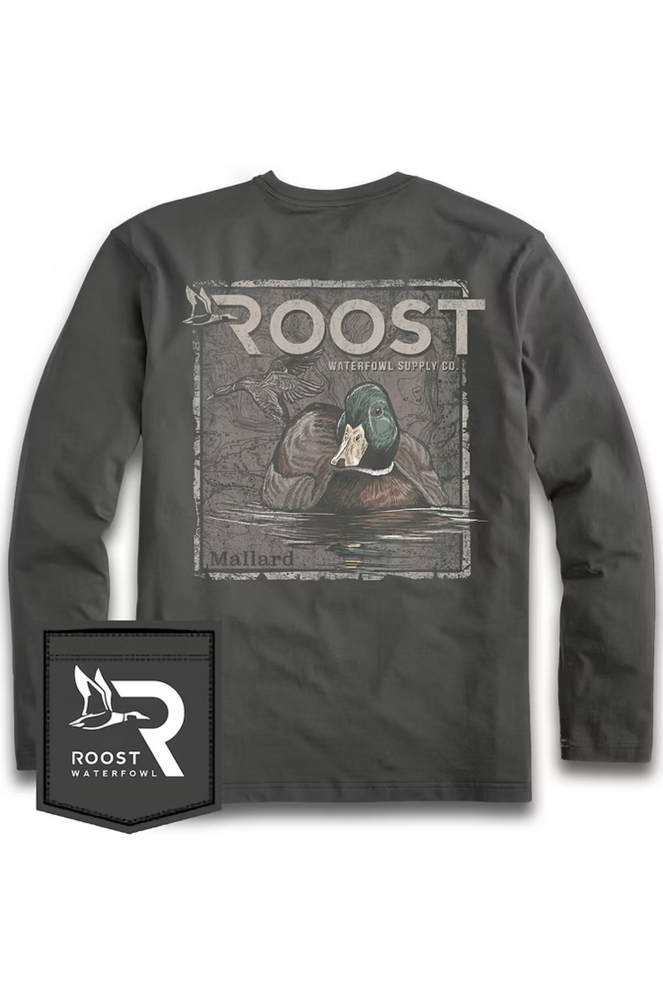 Roost Long Sleeve Mallard Stamp Tee