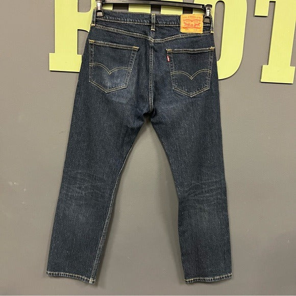 Levi Strauss Men’s Dark Wash Regular Fit Straight Leg Jeans Size 32X30