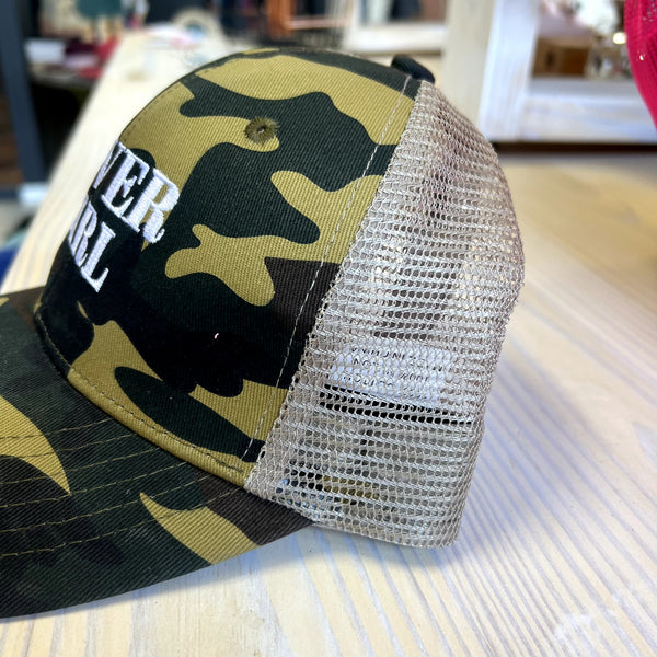 Lover Girl Camo Mesh Snap Back Hat