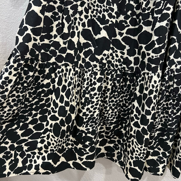NWOT Who What Wear Animal Print Square Neck Dress XL