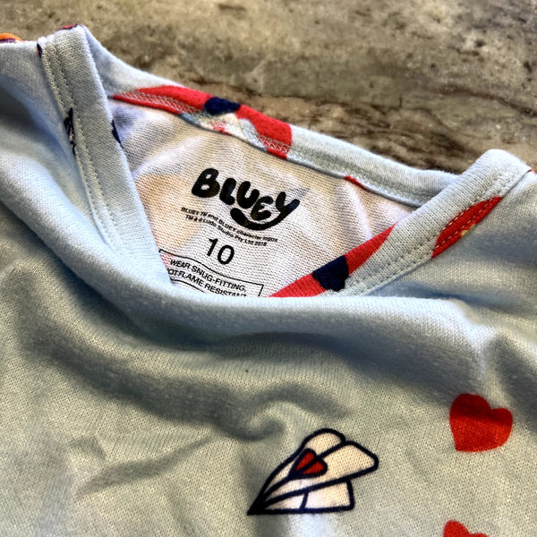 Bluey Butter Soft Valentines Pajama Set Size Girls 10