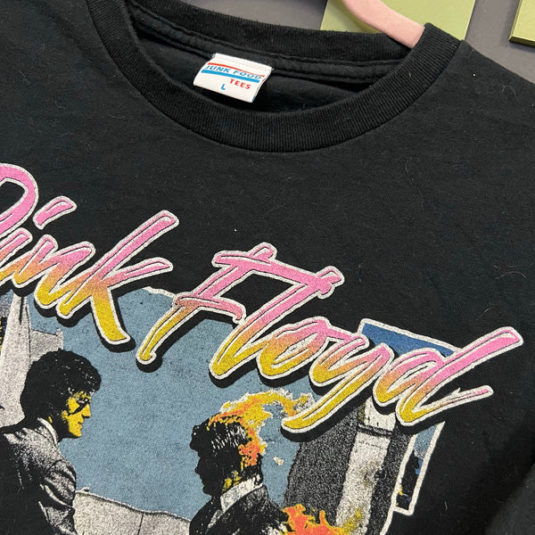 Junk Food Pink Floyd Wish You Were Here Band Graphic Tee Large