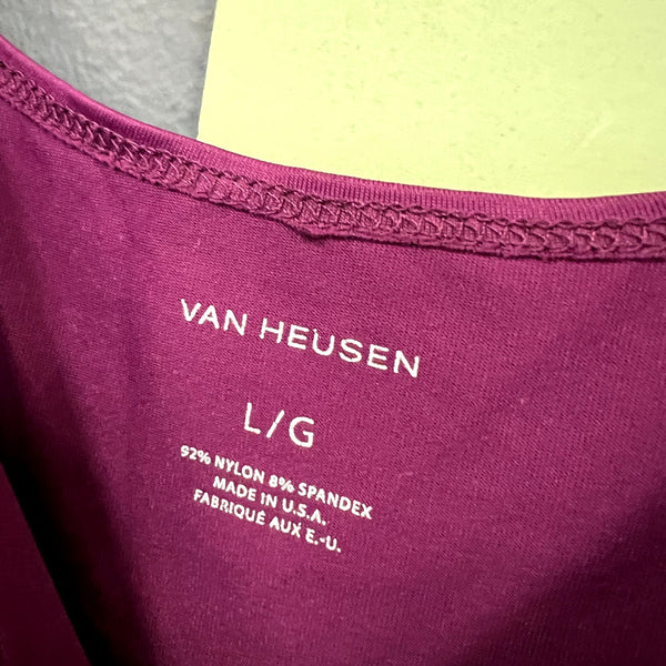 VanHeusen Basic Plum Tank Top Size Large