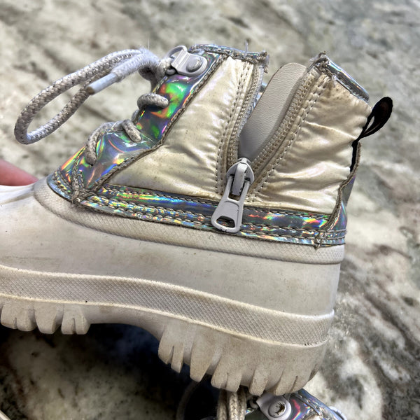 Tommy Hilfiger White Puffer Snow Boots Size Youth 11
