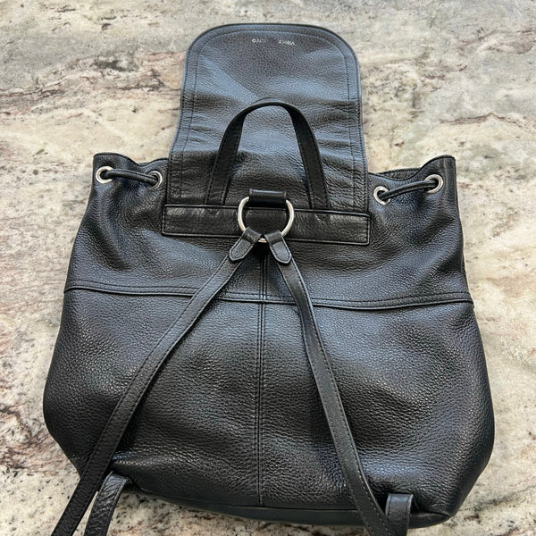 Vince Camuto Black Leather Backpack