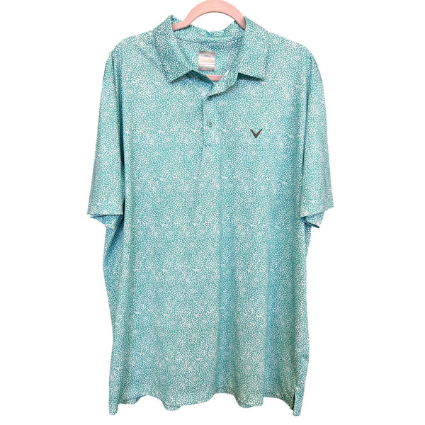 Callaway Men's Opti Dri Turquoise Golf Polo Size XL