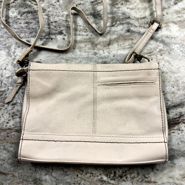 The Sak Ivory Leather Crossbody Bag