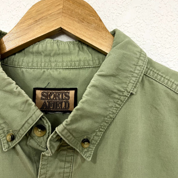 Vintage Sports Afield Sage Green Heavyweight Utility Hunting Shirt XXL