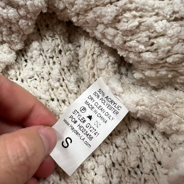 Hayden Girls Cream Popcorn Sweater Size Youth Small