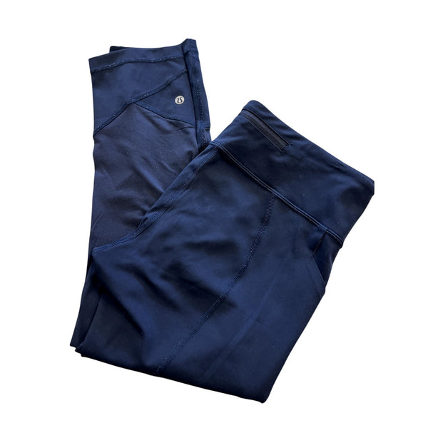 Lululemon Navy Leggings Size 8