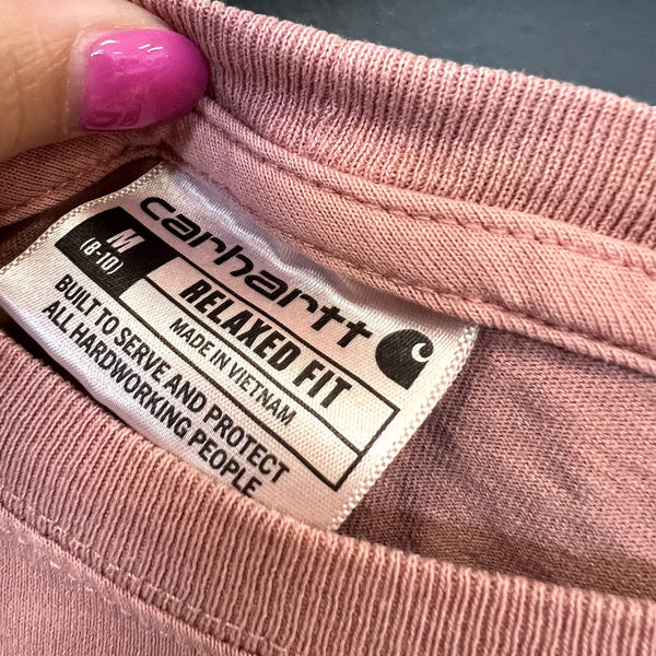 Carhartt Women's Relaxed Fit Orange Pocket Tee Size M