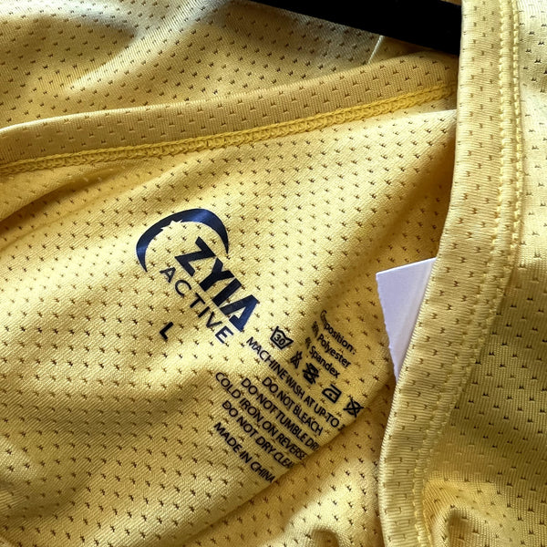 Zyia Active Mesh Racerback Workout Tank Top Large