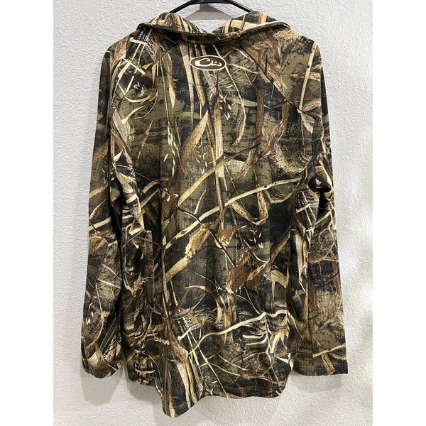 Drake Waterfowl Breathlite Camo Quarter Zip Pullover Size Large