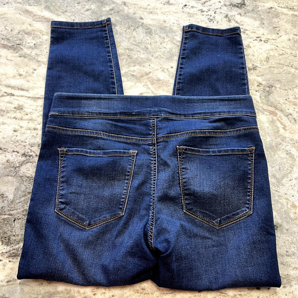 Nine West Dark Wash Pull On Skinny Jeans Size 12