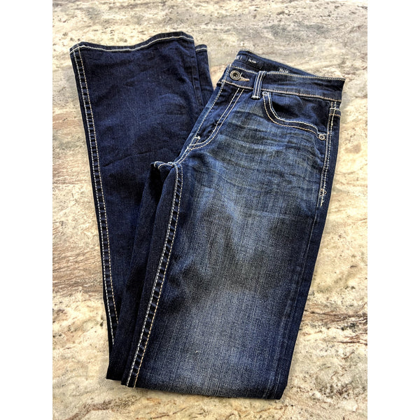BKE Buckle Fulton Men's Dark Wash Straight Leg Jeans Size 30X36