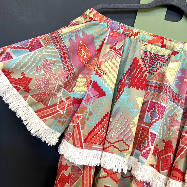 Women's Aztec Off Shoulder Blouse Size XL