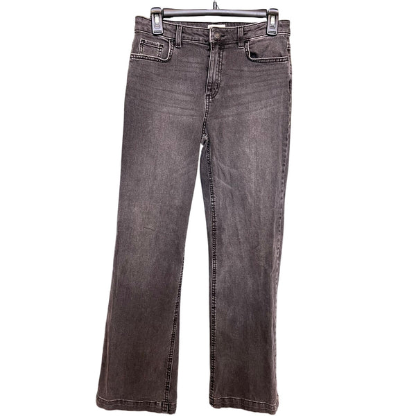 SO Denim Black Acid Washed Flare Jeans Youth Size 16