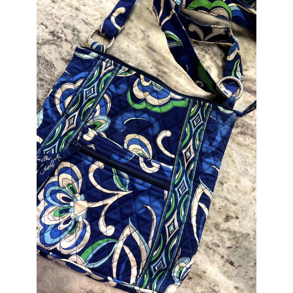 Vera Bradley Mediterranean Blue Retired Pattern Crossbody Bag