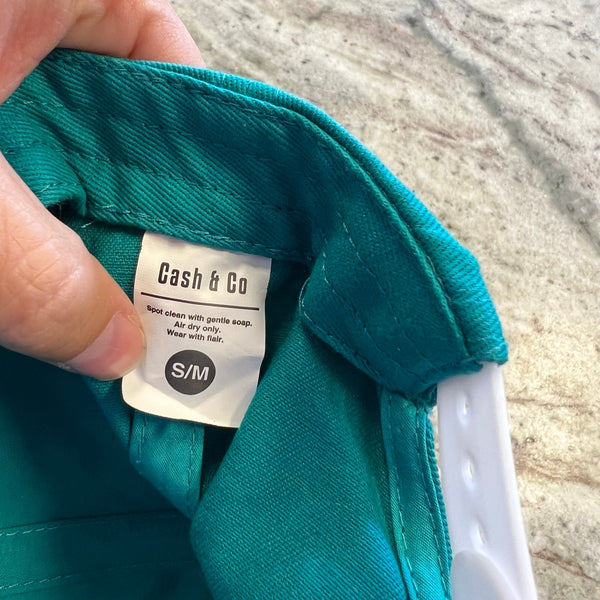Cash & Co Turquoise Waves Flat Brim Snapback Rope Hat Toddler S/M