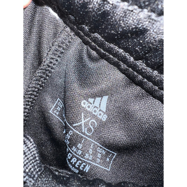 Adidas 3 Stripe Black + Gray Joggers Size XS