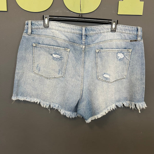 KanCan Women's Plus Size Denim Cutoff Shorts Size 22W