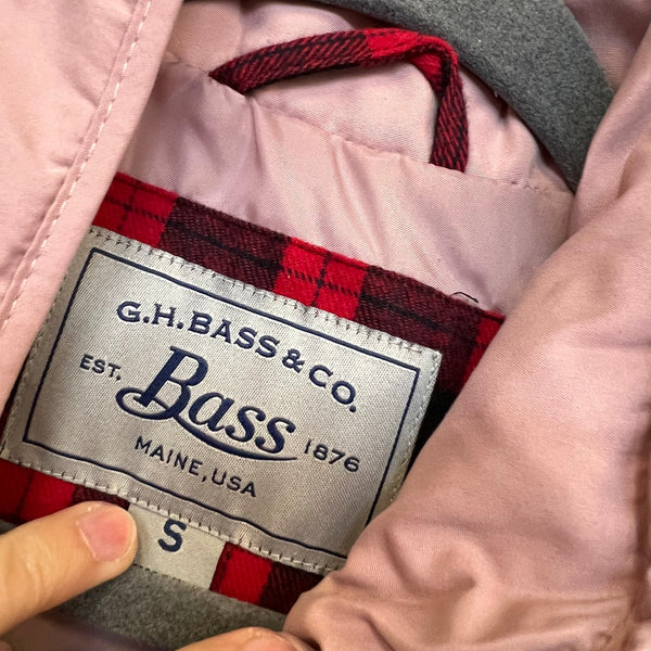 Bass Blush Pink Button Snap Quilted Puffer Vest Small