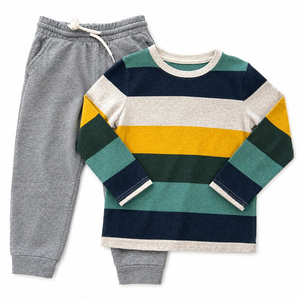 Okie Dokie Striped Sweat Set Size 4T