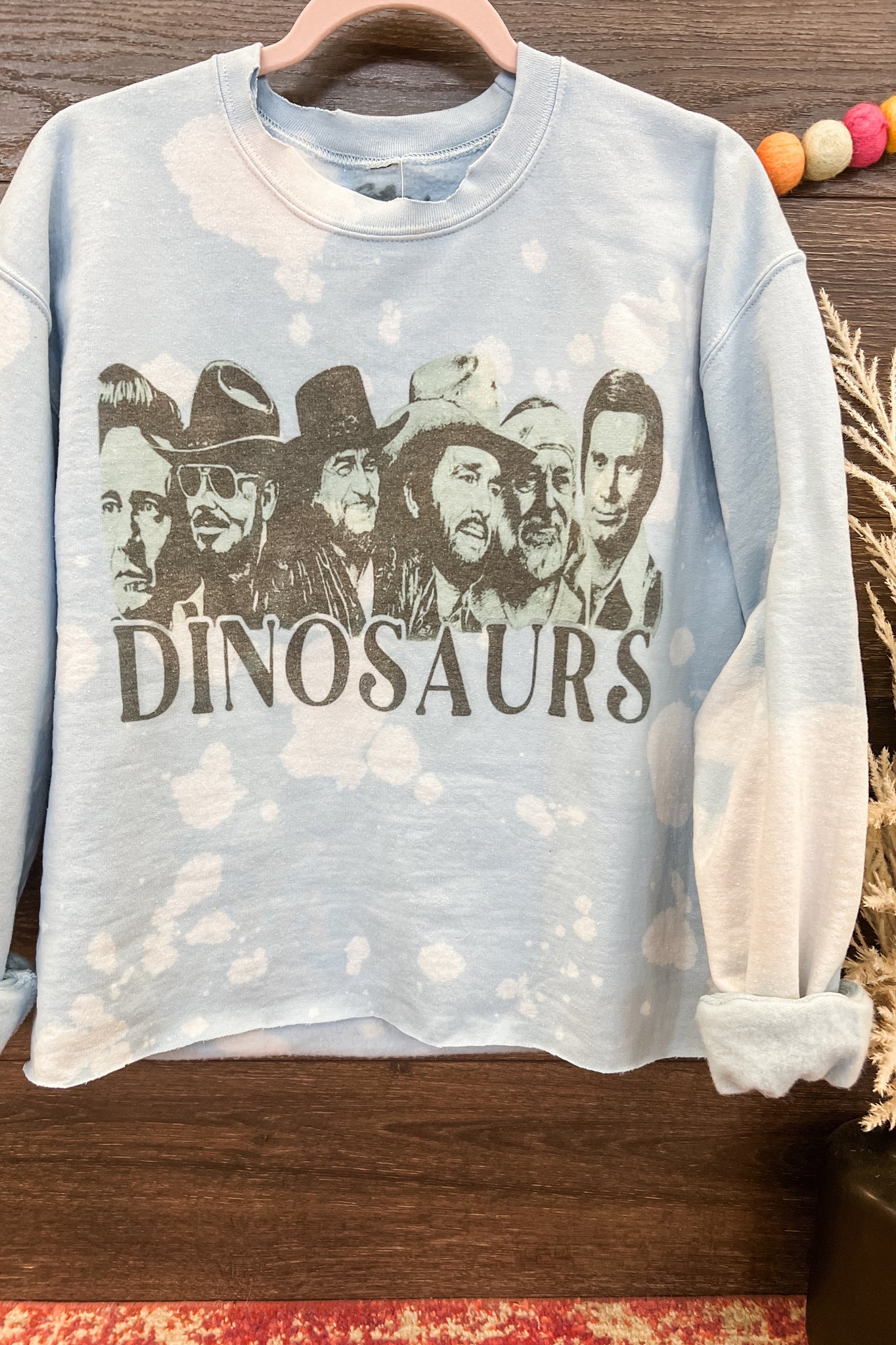 The Original Outlaw Dinosaurs Distressed Sweatshirt