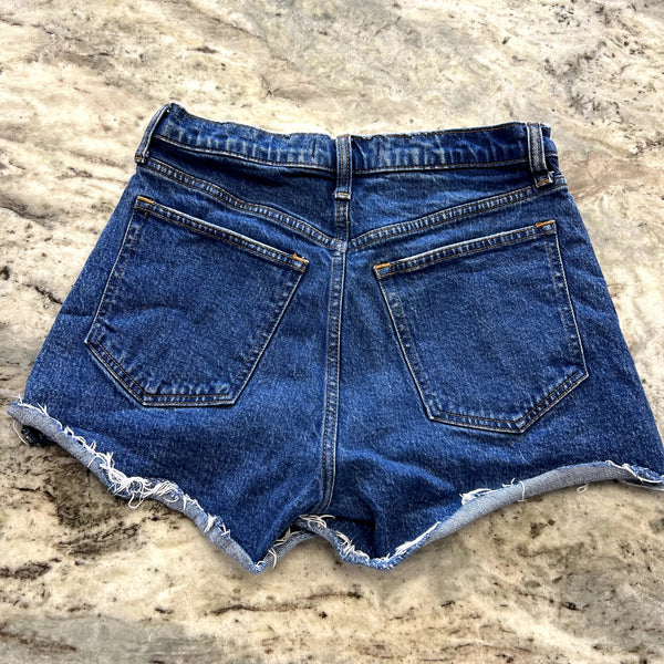 Abercrombie & Fitch High Ries 90's Relaxed Cutoff Denim Shorts Size 6