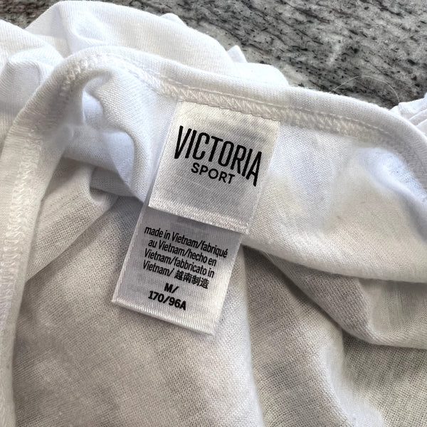 Victoria Sport Burnout Scoop Back Graphic Tee Medium