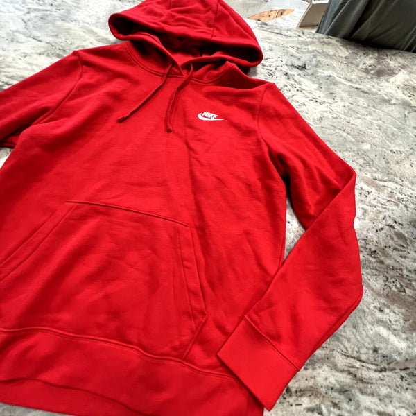 NWT Nike Women's Red Hooded Pullover Size Medium