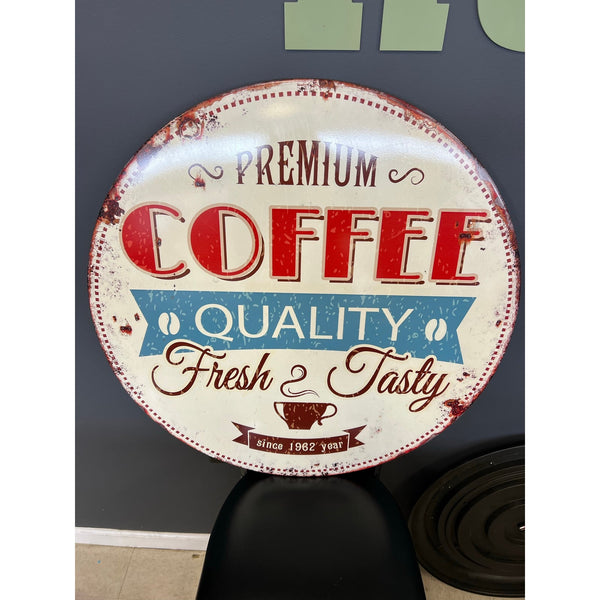 Premium Coffee Oversized Metal Decor