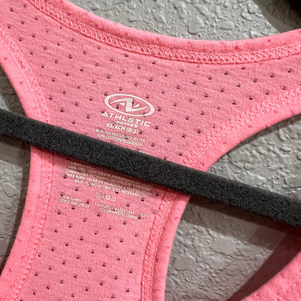 Athletic Works Pink Racerback Workout Tank Top XS
