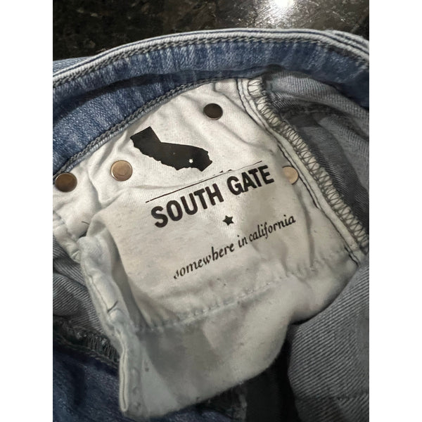 AG Denim Light Wash Raw Hem Skinny Jeans Size 24