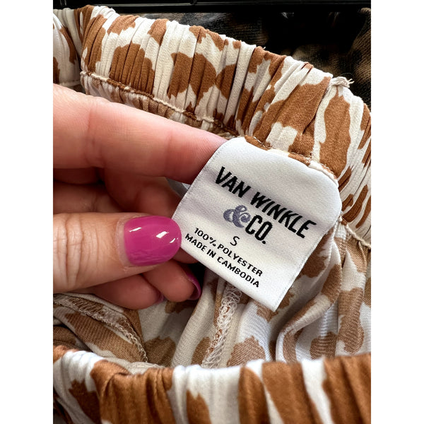 Van Winkle & Co Leopard Pants Size Youth Small